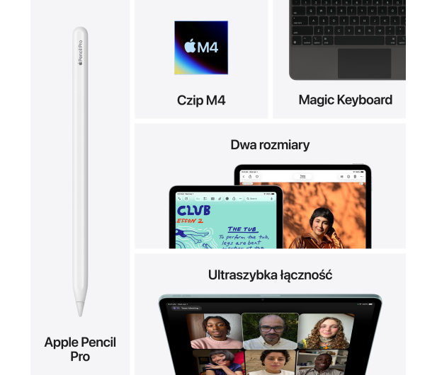 APPLE iPad Air 13" M4 256GB Wi-Fi fioletowy - 1505906 - zdjęcie 9